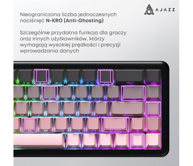 Ajazz AK680 MAX (8+8K) Magnetic Switch Side Character Gradient Pin - 1536361 - zdjęcie 11